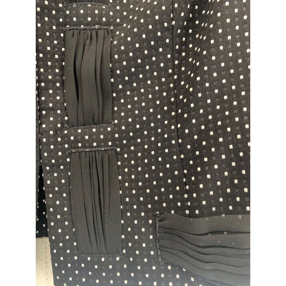 Cabi Women Blazer Suit Jacket Sz 4 Black Polka Dot Modern City Career BizCasual - Picture 3 of 12